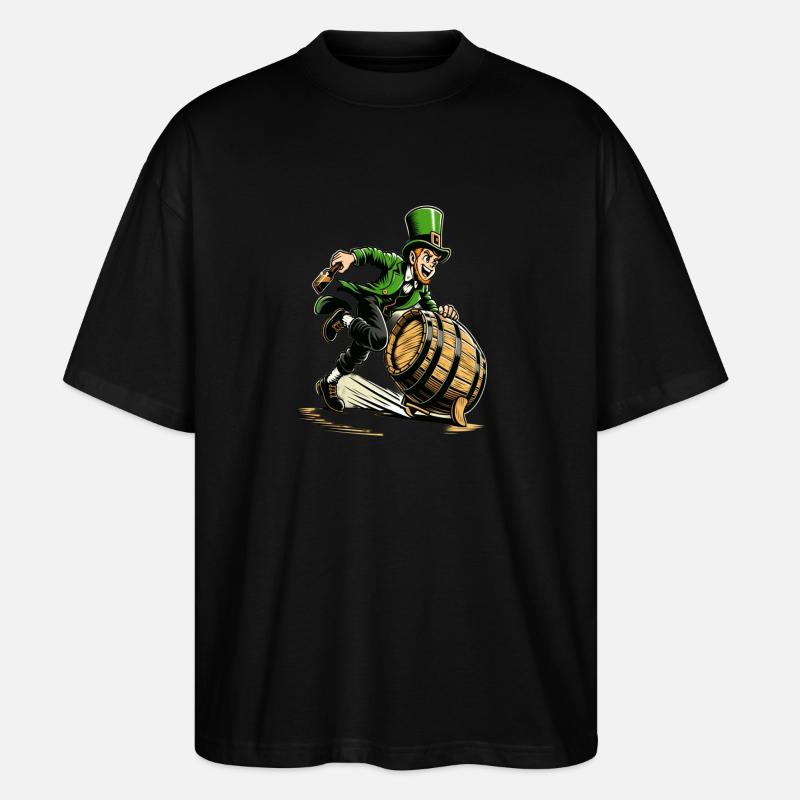 Swift Leprechaun (Irish Leprechaun) Coureur - T-shirt bio Blaster 2.0 coupe oversize Stanley/Stella Unisexe - noir