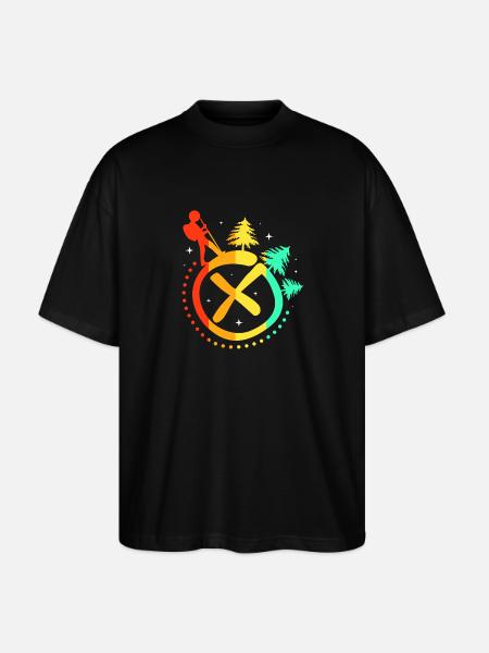 Geocaching Geocache Geocacher - Stanley/Stella Oversized Unisex Organic T-shirt Blaster 2.0 - black