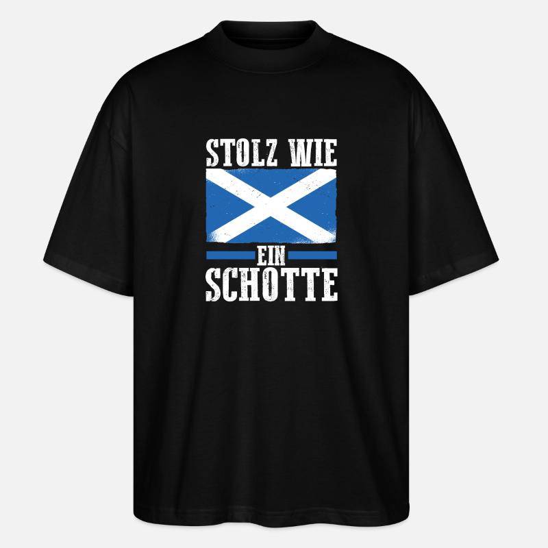 Ecossais Ecosse Ecosse Ecosse - T-shirt bio Blaster 2.0 coupe oversize Stanley/Stella Unisexe - noir
