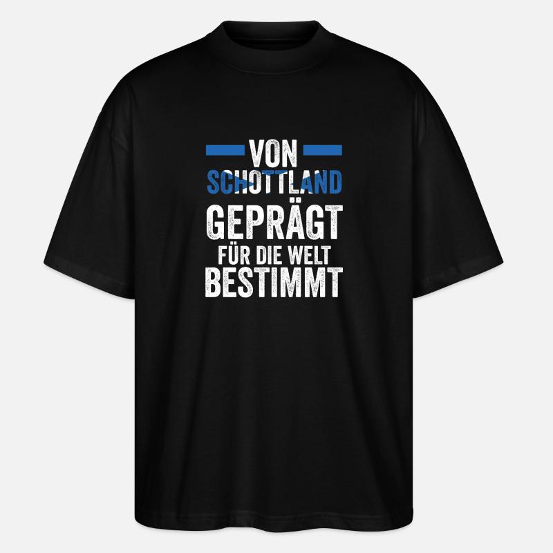 Schotten Schottisch Schottland - Stanley/Stella Oversized Unisex Bio T-Shirt Blaster 2.0 - Schwarz
