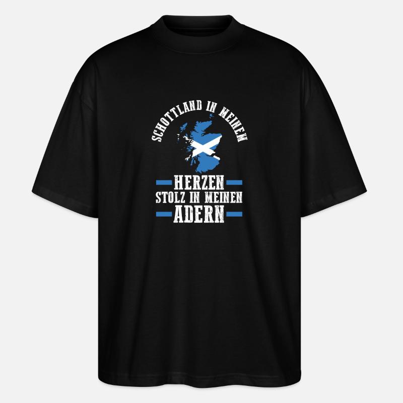 Schotten Schottisch Schottland - Stanley/Stella Oversized Unisex Bio T-Shirt Blaster 2.0 - Schwarz
