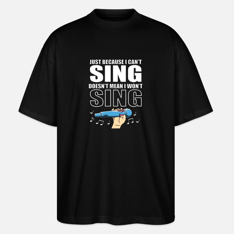 Karaoke - Stanley/Stella Oversized Unisex Bio T-Shirt Blaster 2.0 - Schwarz
