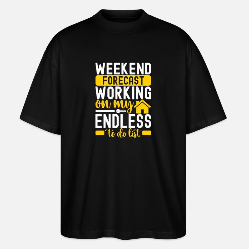 Hausbesitzer Einweihungsparty - Stanley/Stella Oversized Unisex Bio T-Shirt Blaster 2.0 - Schwarz