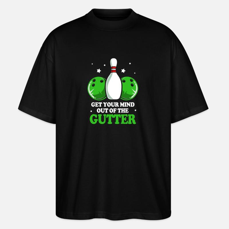 Bowling - Stanley/Stella Oversized Unisex Bio T-Shirt Blaster 2.0 - Schwarz