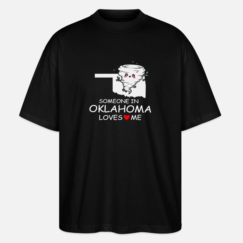 Quelqu’un dans l’Oklahoma m’aime - T-shirt bio Blaster 2.0 coupe oversize Stanley/Stella Unisexe - noir