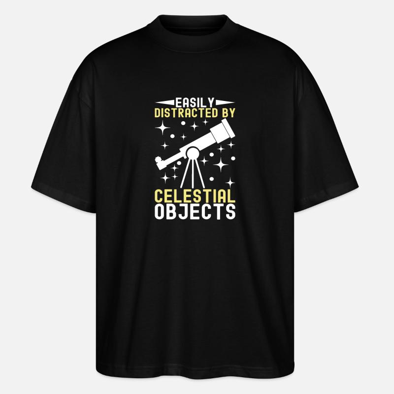 Atronome Astronomie - Stanley/Stella Oversized Unisex Bio T-Shirt Blaster 2.0 - Schwarz