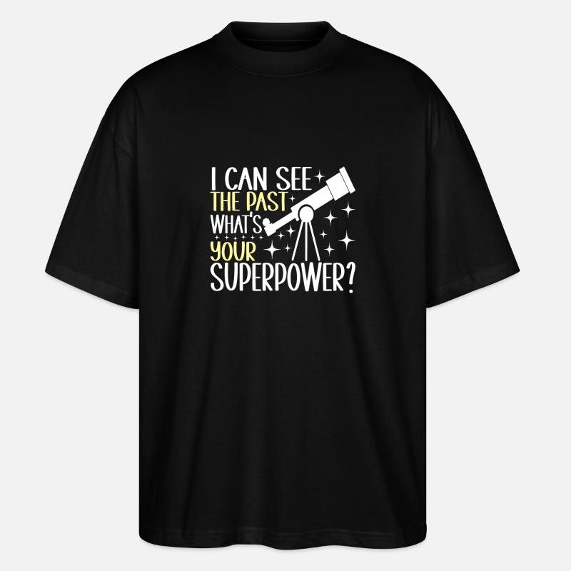 Astronomie astronome - T-shirt bio Blaster 2.0 coupe oversize Stanley/Stella Unisexe - noir