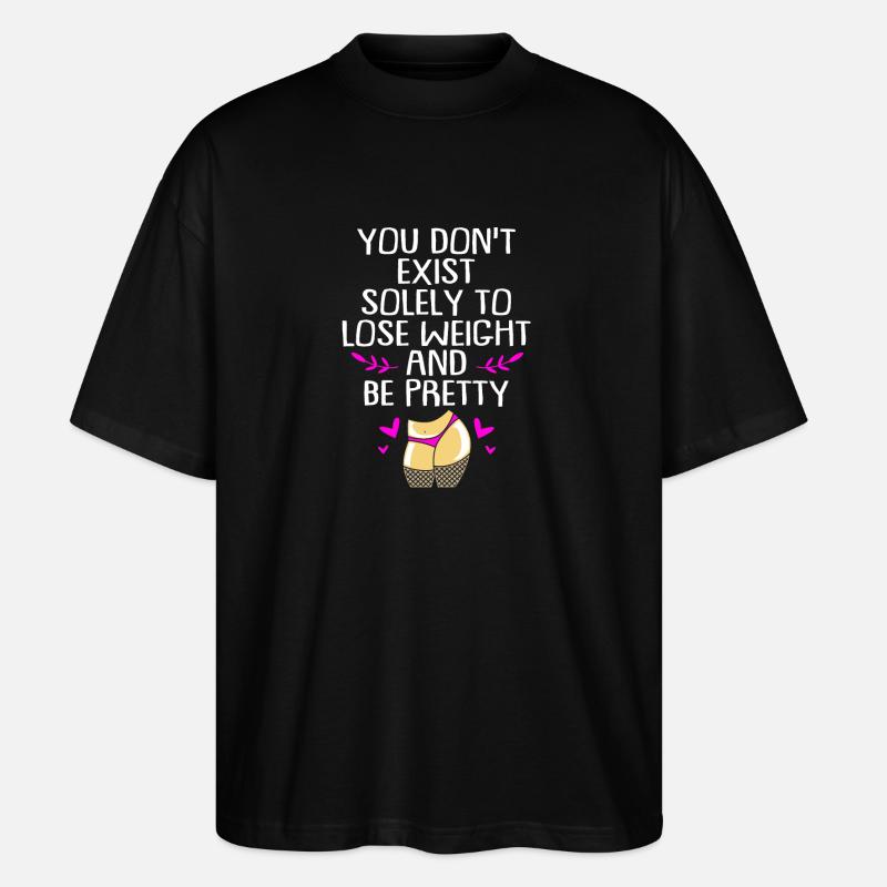 Body Positivity - Stanley/Stella Oversized Unisex Bio T-Shirt Blaster 2.0 - Schwarz