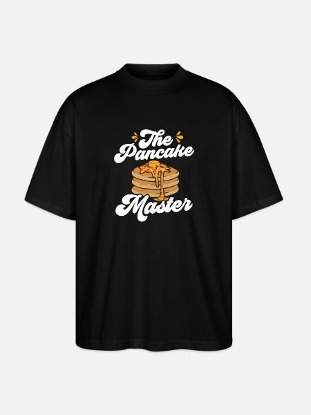 Pancake Breakfast Pancakes - Stanley/Stella Oversized Unisex Organic T-shirt Blaster 2.0 - black