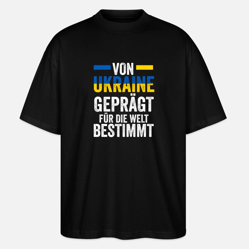 Ukrainer Ukraine - Stanley/Stella Oversized Unisex Bio T-Shirt Blaster 2.0 - Schwarz