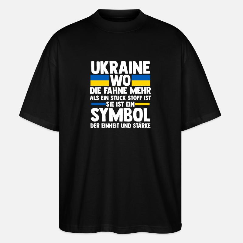 Ukrainer Ukraine - Stanley/Stella Oversized Unisex Bio T-Shirt Blaster 2.0 - Schwarz