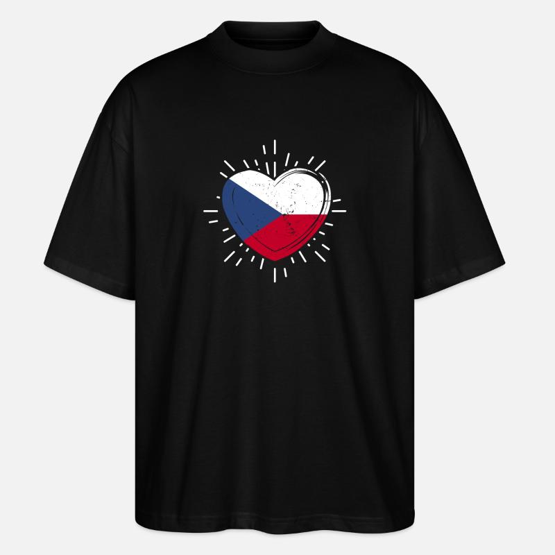 Tchèques République tchèque - T-shirt bio Blaster 2.0 coupe oversize Stanley/Stella Unisexe - noir