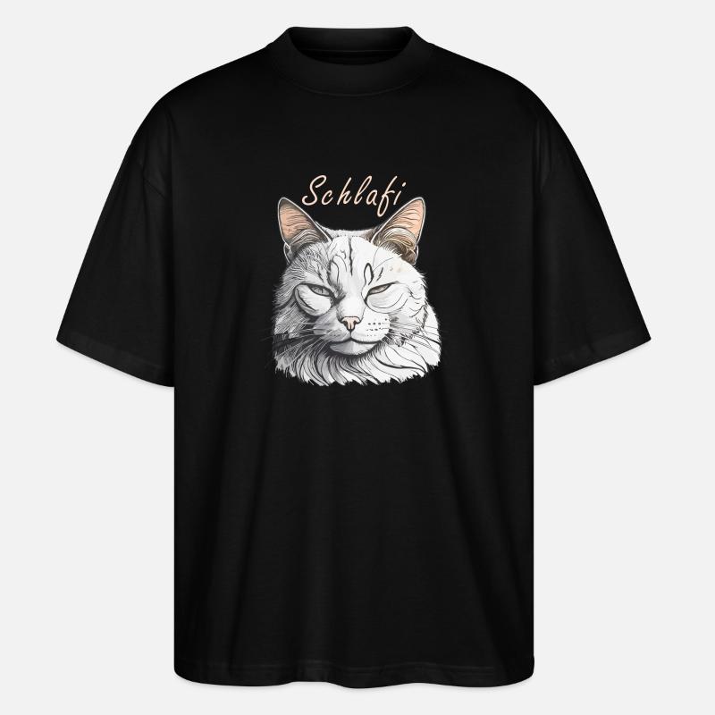 CAT Schlafi - T-shirt bio Blaster 2.0 coupe oversize Stanley/Stella Unisexe - noir