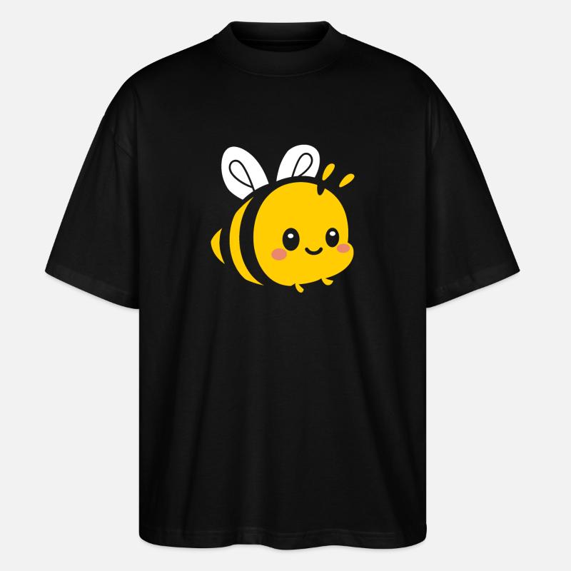 Biene - Stanley/Stella Oversized Unisex Bio T-Shirt Blaster 2.0 - Schwarz