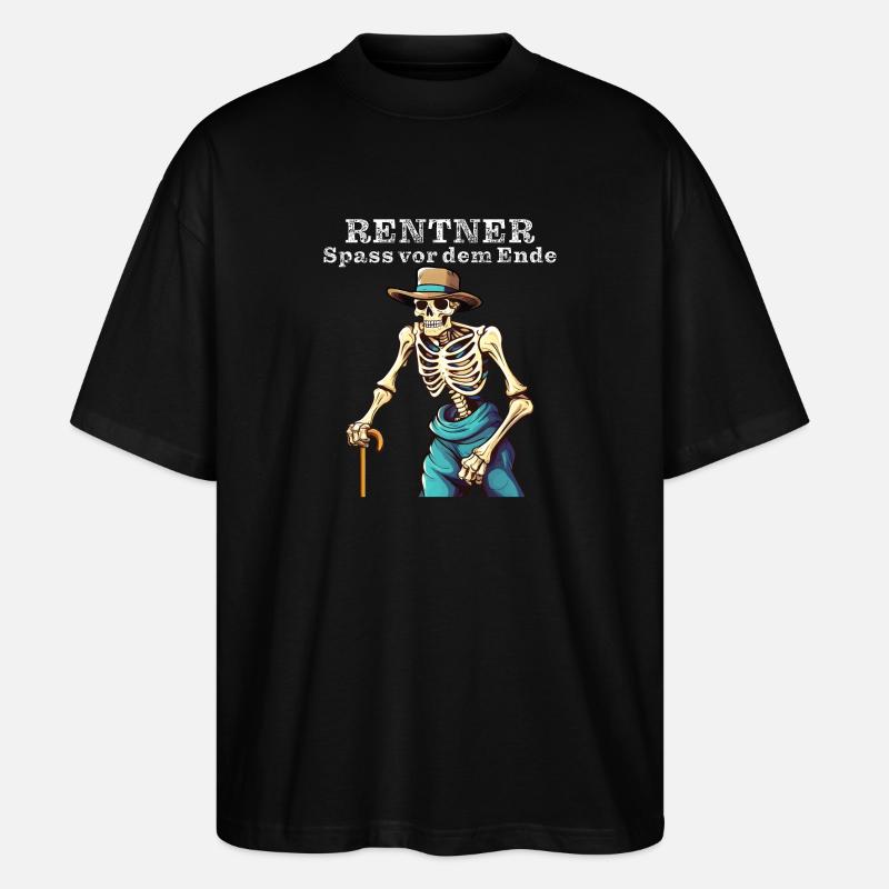 RETRAITÉS : S’amuser avant la fin - T-shirt bio Blaster 2.0 coupe oversize Stanley/Stella Unisexe - noir