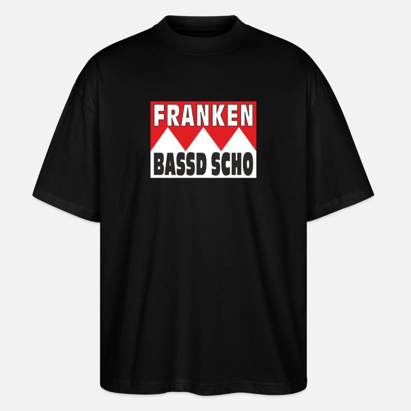 FRANKEN BASSD SCHO - Stanley/Stella Oversized Unisex Bio T-Shirt Blaster 2.0 - Schwarz
