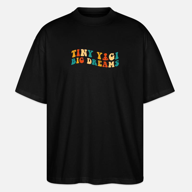 Tiny Yogi Big Dreams Meditation - Stanley/Stella Oversized Unisex Bio T-Shirt Blaster 2.0 - Schwarz