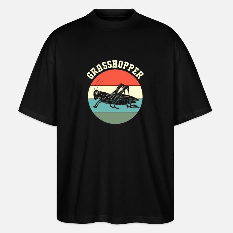 Grasshopper - Stanley/Stella Oversized Unisex Organic T-shirt Blaster 2.0 - black