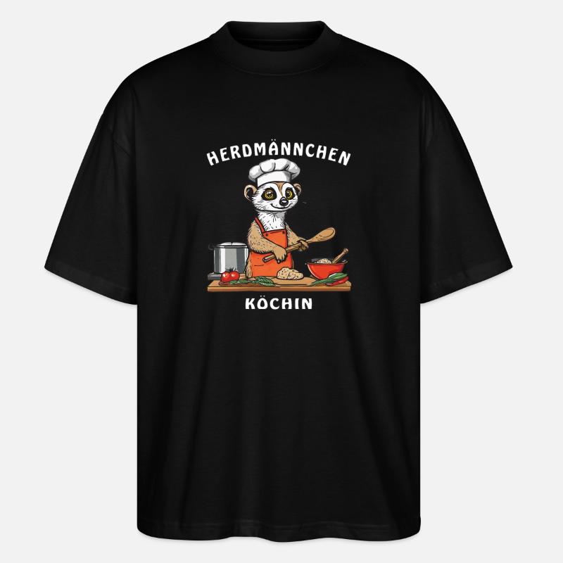 HERDMÄNNCHEN CUISINIER - T-shirt bio Blaster 2.0 coupe oversize Stanley/Stella Unisexe - noir