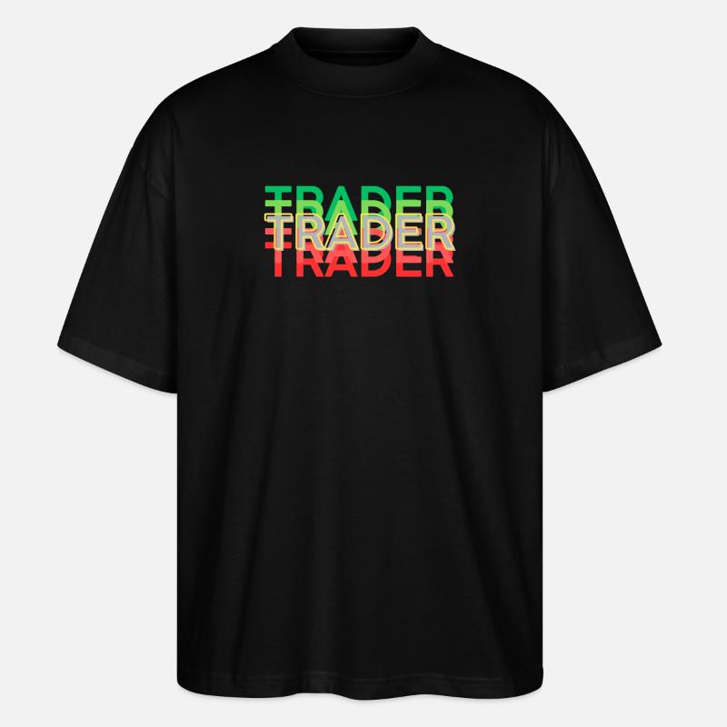 TRADER bunt - Stanley/Stella Oversized Unisex Bio T-Shirt Blaster 2.0 - Schwarz