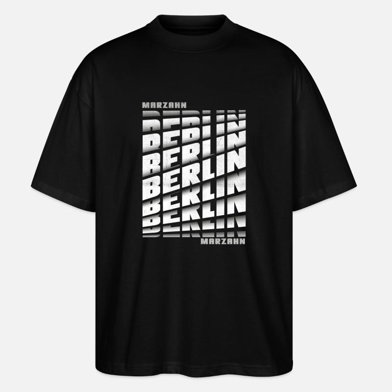 Berlin Marzahn - Stanley/Stella Oversized Unisex Bio T-Shirt Blaster 2.0 - Schwarz