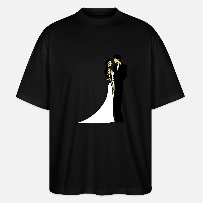 Heirat glücklich ehe - Stanley/Stella Oversized Unisex Bio T-Shirt Blaster 2.0 - Schwarz