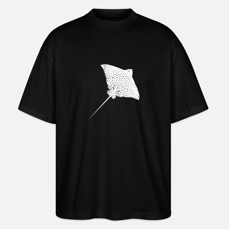 Eagle rays - Stanley/Stella Oversized Unisex Organic T-shirt Blaster 2.0 - black