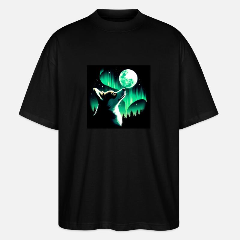 Starrender Corgi - Stanley/Stella Oversized Unisex Bio T-Shirt Blaster 2.0 - Schwarz