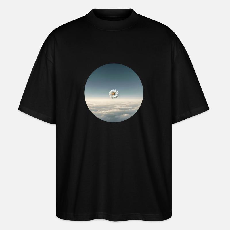 Himmelsblüte Zen - Stanley/Stella Oversized Unisex Bio T-Shirt Blaster 2.0 - Schwarz
