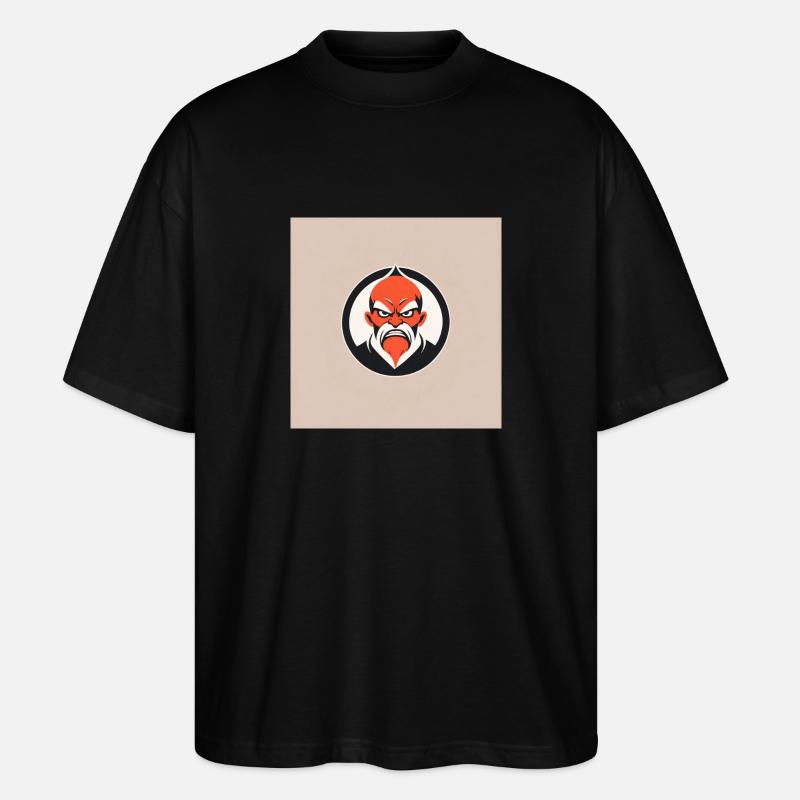 Kraftvoll Typ - Stanley/Stella Oversized Unisex Bio T-Shirt Blaster 2.0 - Schwarz