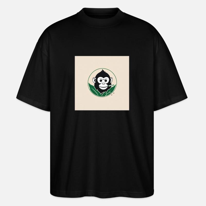 Affe - Stanley/Stella Oversized Unisex Bio T-Shirt Blaster 2.0 - Schwarz