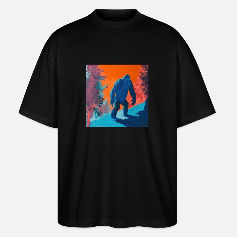 BigFoot, big foot, sasquatch - T-shirt bio Blaster 2.0 coupe oversize Stanley/Stella Unisexe - noir