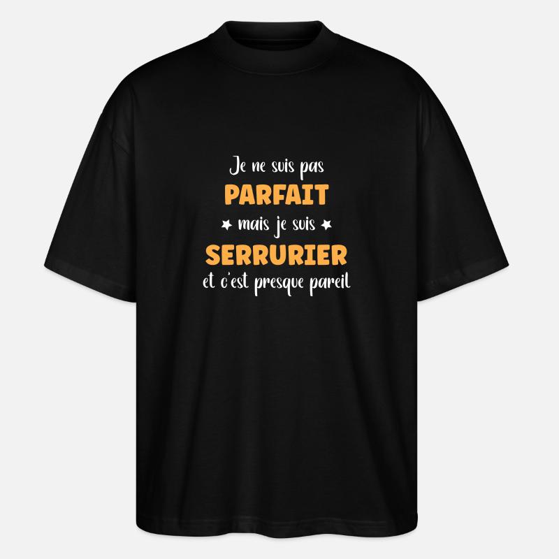 Serrurier - T-shirt bio Blaster 2.0 coupe oversize Stanley/Stella Unisexe - noir
