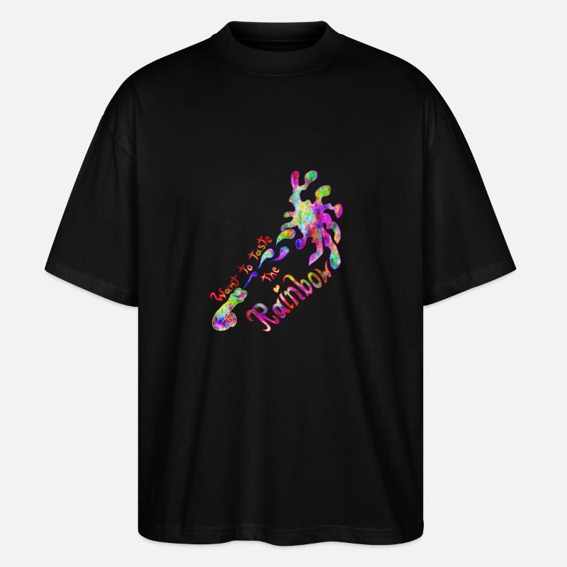 Taste the Rainbow - Stanley/Stella Oversized Unisex Bio T-Shirt Blaster 2.0 - Schwarz