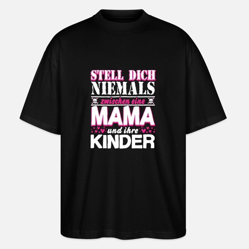 -Mama - Stanley/Stella Oversized Unisex Bio T-Shirt Blaster 2.0 - Schwarz