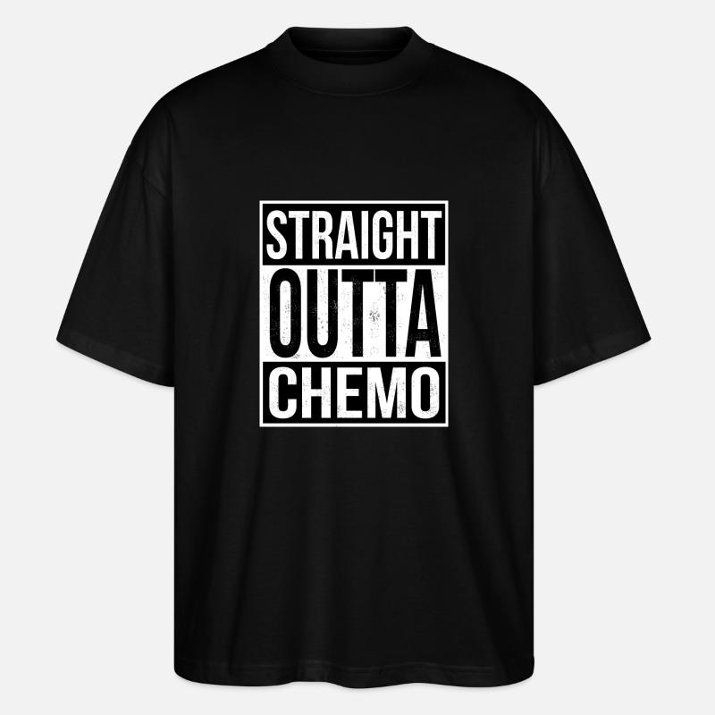 Straight Outta Chemo - Stanley/Stella Oversized Unisex Bio T-Shirt Blaster 2.0 - Schwarz