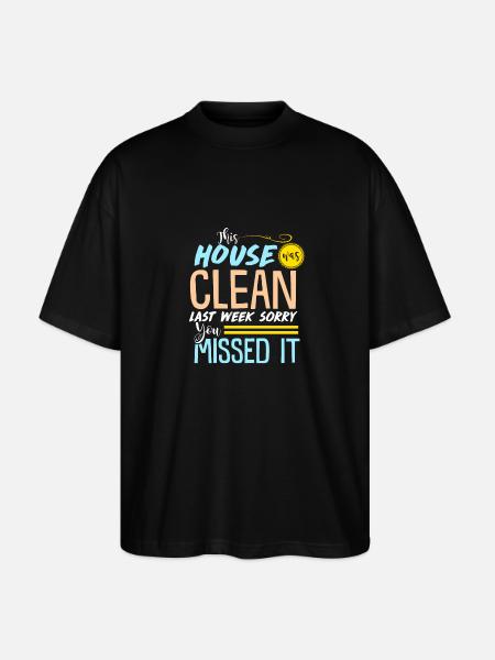 Drôle propre maison - T-shirt bio Blaster 2.0 coupe oversize Stanley/Stella Unisexe - noir