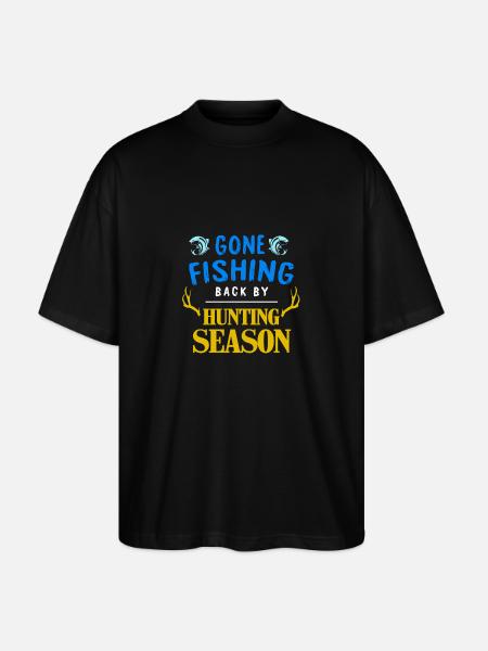 Fishing and hunting gift idea - Stanley/Stella Oversized Unisex Organic T-shirt Blaster 2.0 - black