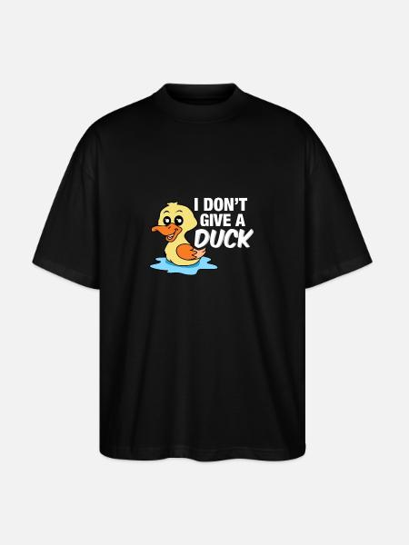 Funny Duck - Stanley/Stella Oversize Unisex Øko T-shirt Blaster 2.0 - sort