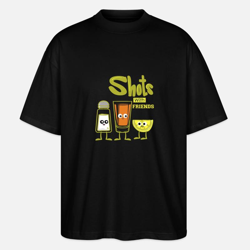 Tournages avec des amis - T-shirt bio Blaster 2.0 coupe oversize Stanley/Stella Unisexe - noir