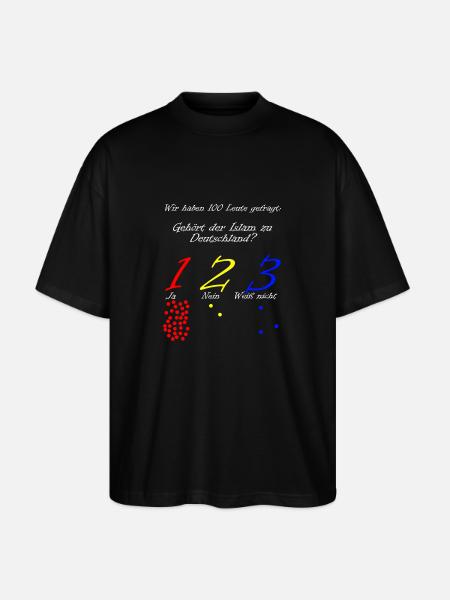 Does Islam become Germany? Pro Islam - Stanley/Stella Oversized Unisex Organic T-shirt Blaster 2.0 - black