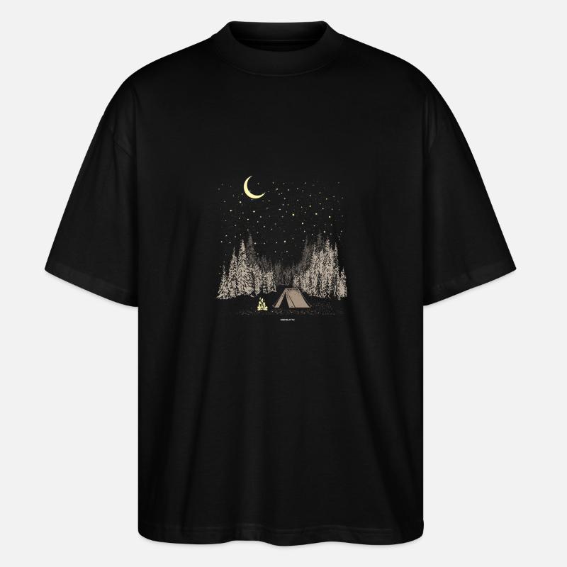 Camping étoilé - T-shirt bio Blaster 2.0 coupe oversize Stanley/Stella Unisexe - noir