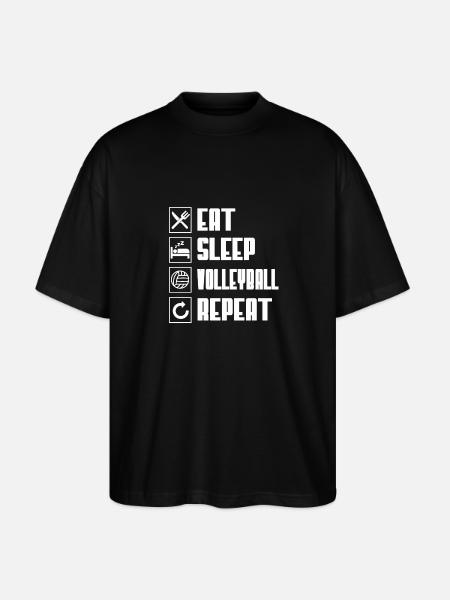 volleyball - Stanley/Stella Oversized Unisex Organic T-shirt Blaster 2.0 - black
