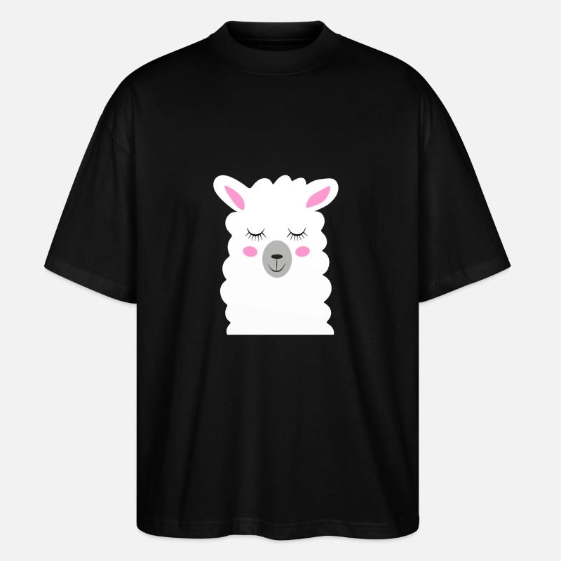 Lama - Stanley/Stella Oversized Unisex Bio T-Shirt Blaster 2.0 - Schwarz