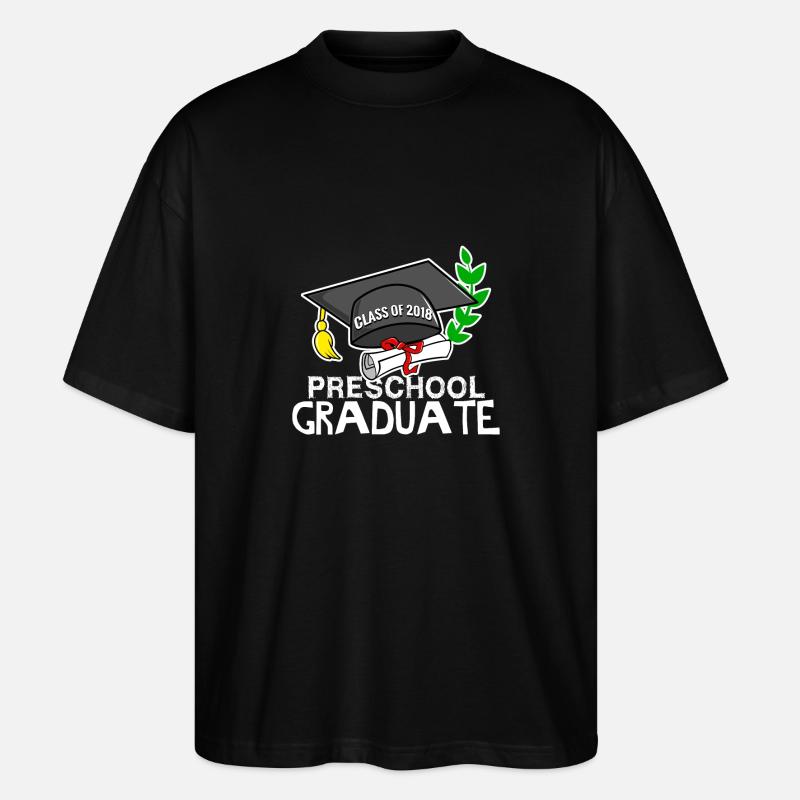 Vorschulabschluss - Klasse 2018 - Stanley/Stella Oversized Unisex Bio T-Shirt Blaster 2.0 - Schwarz