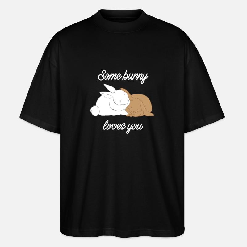 Lapins - Lapins - Lapins - Amour - T-shirt bio Blaster 2.0 coupe oversize Stanley/Stella Unisexe - noir