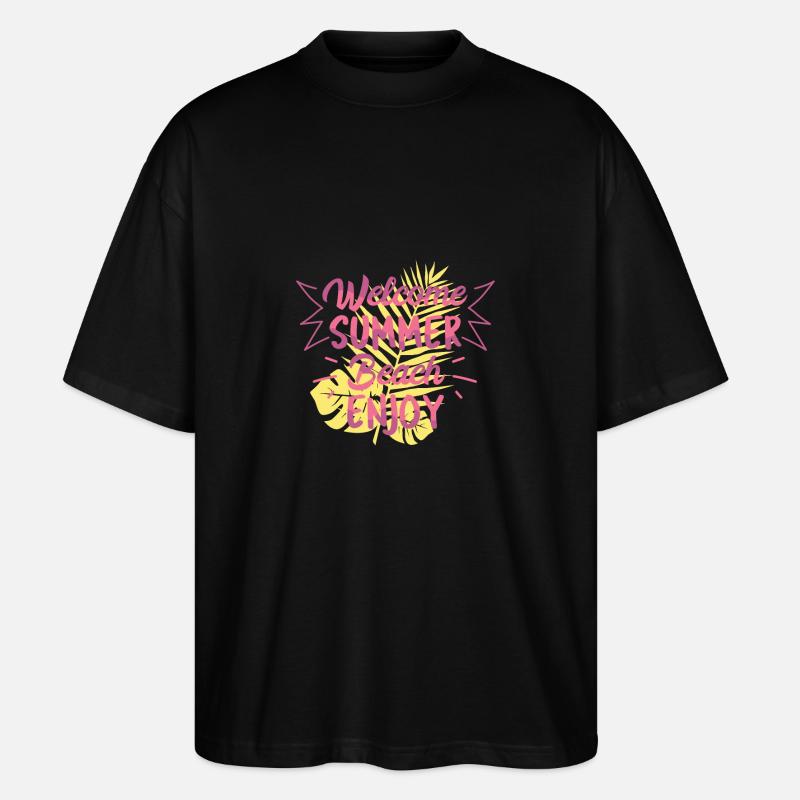 Bienvenue Summer Beach - T-shirt bio Blaster 2.0 coupe oversize Stanley/Stella Unisexe - noir