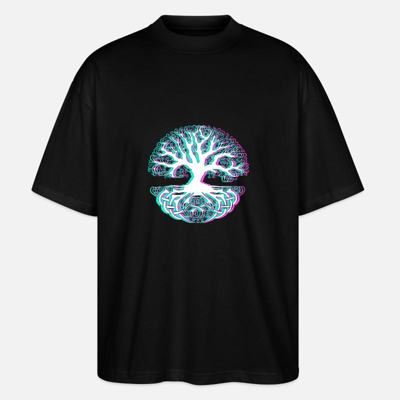 tree - Stanley/Stella Oversized Unisex Organic T-shirt Blaster 2.0 - black