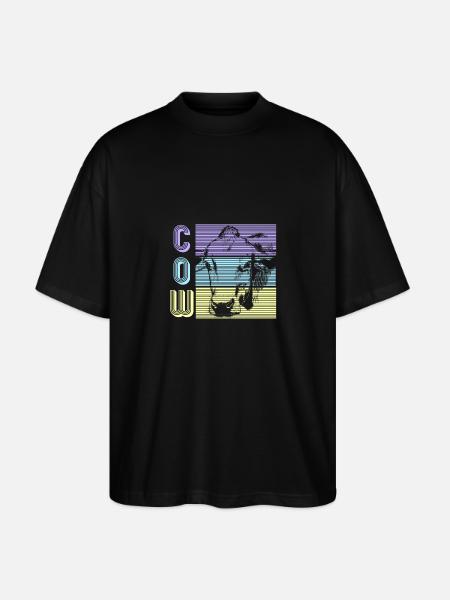 vache - T-shirt bio Blaster 2.0 coupe oversize Stanley/Stella Unisexe - noir