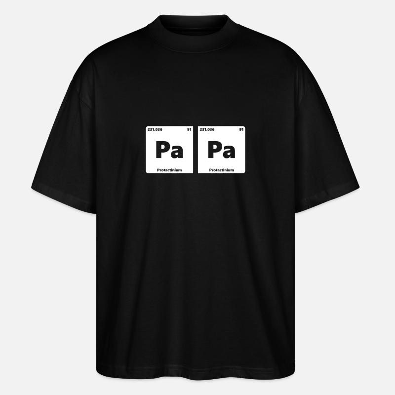 Elément chimique PaPa - T-shirt bio Blaster 2.0 coupe oversize Stanley/Stella Unisexe - noir